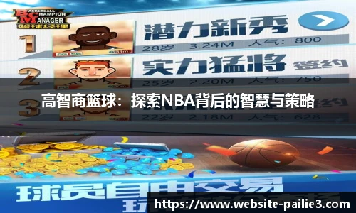 高智商篮球：探索NBA背后的智慧与策略