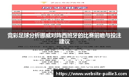 竞彩足球分析挪威对阵西班牙的比赛前瞻与投注建议