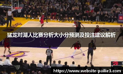 猛龙对湖人比赛分析大小分预测及投注建议解析